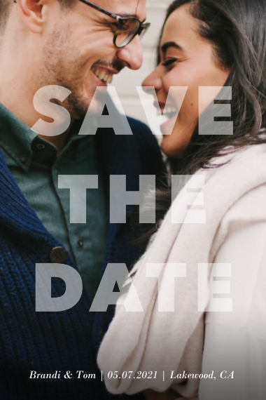 Save the Date Photo 6x4