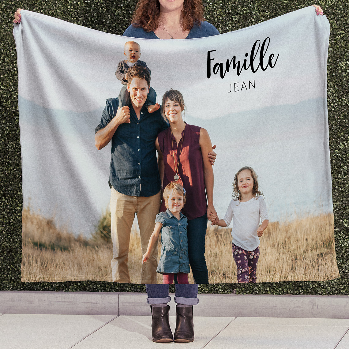 Couverture photo en molleton berbère Premium 127x152 cm Couverture Cadeaux pour la maison