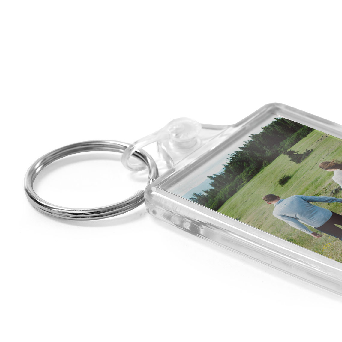 5 x Schlüsselanhänger für Foto Bild Werbung Andenken Mitbringsel Acryl NEU 