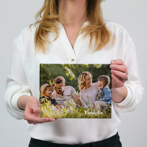 fotolibro in formato 15x20 panoramico con famiglia