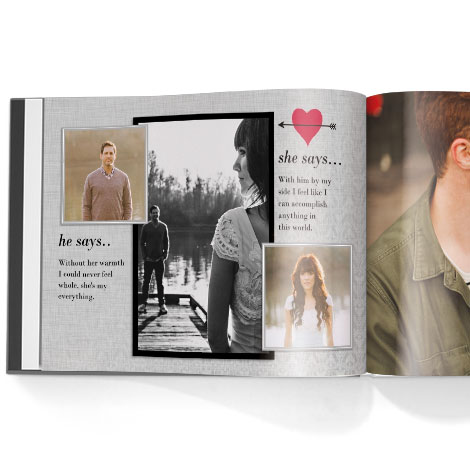 Photo book. Engagement theme