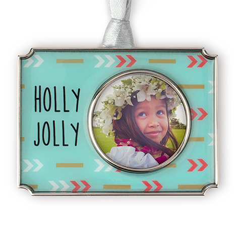 Holly Jolly Photo Ornament