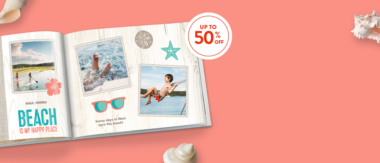 Up to 50% off Photo books : Use code BOOK816 by 21st August 2016