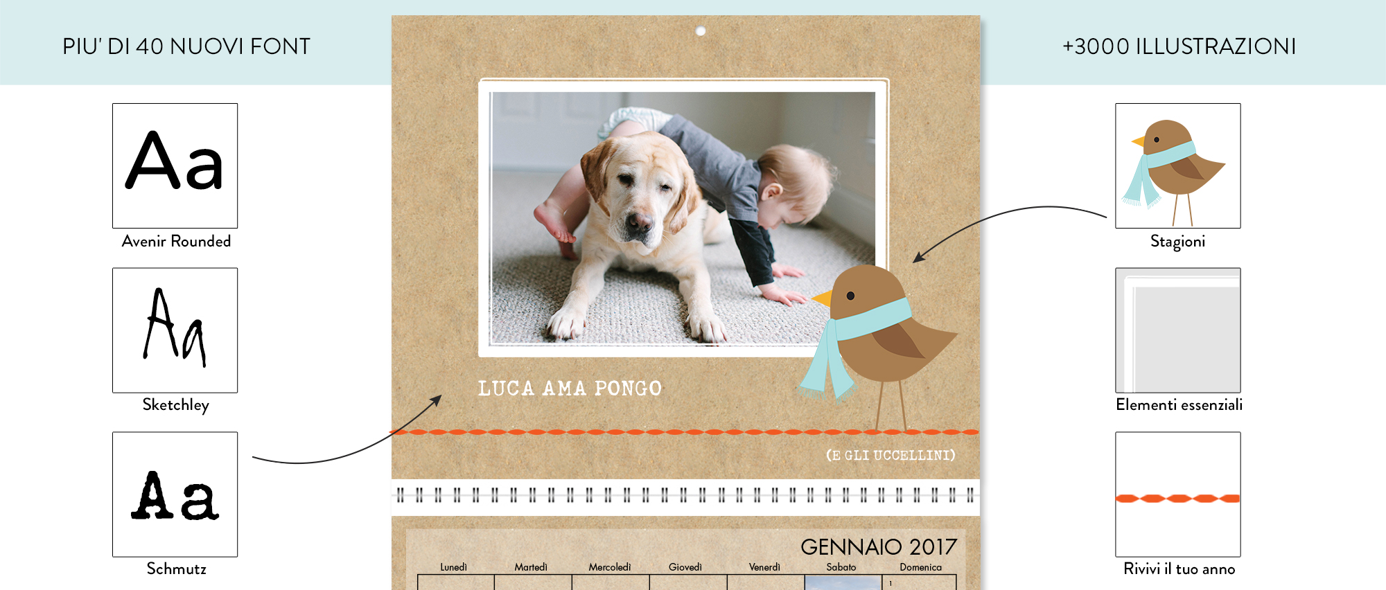 FotoCalendari E Calendari Personalizzati | Snapfish IT