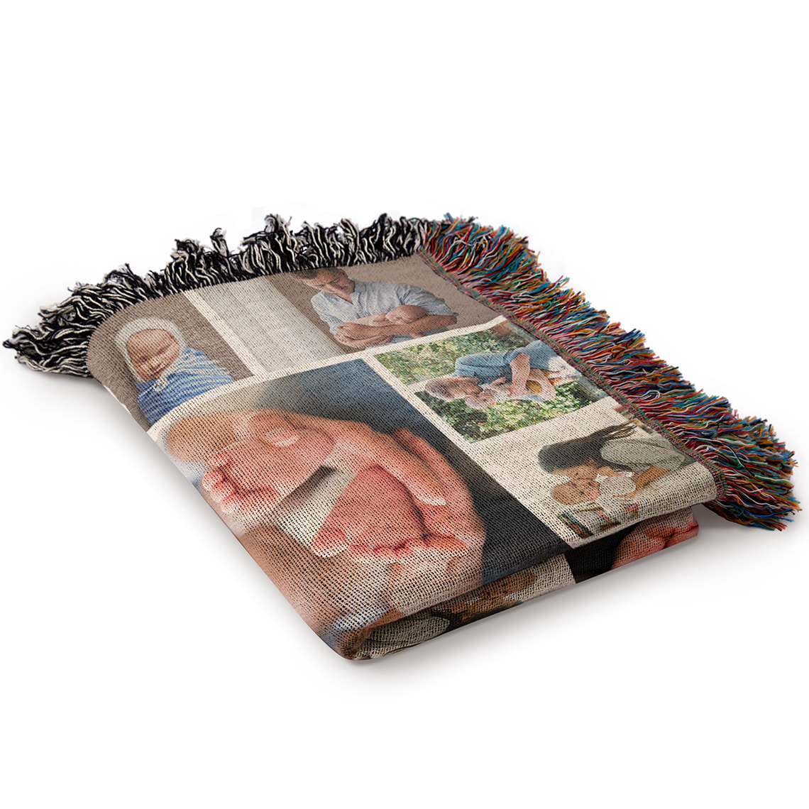 Create Personalized 50x60 Photo Collage Woven Blanket Snapfish US