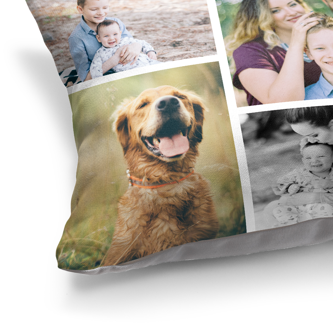 Personalised Cushion Cover Printed Large Photo Collage Lovely Gift PREMIUM 