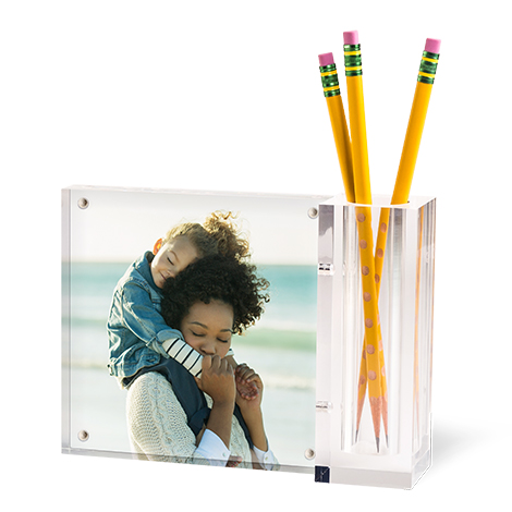 Acrylic Photo Desk Set