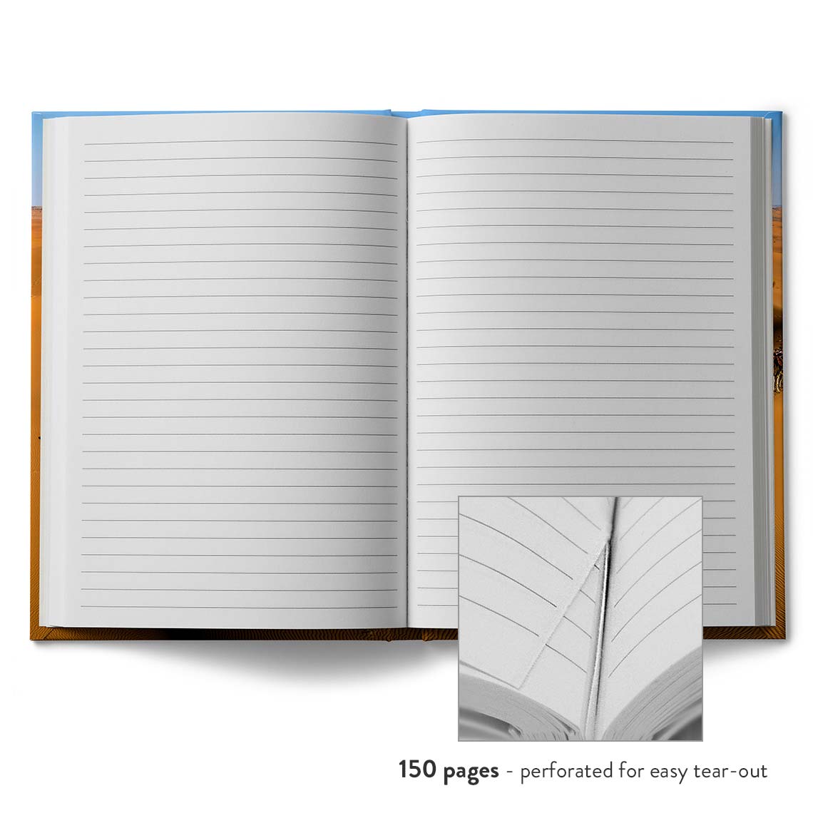 150 Sheets Spiral Bound Notebook A5 Notepad Hardback Lined Office Paper
