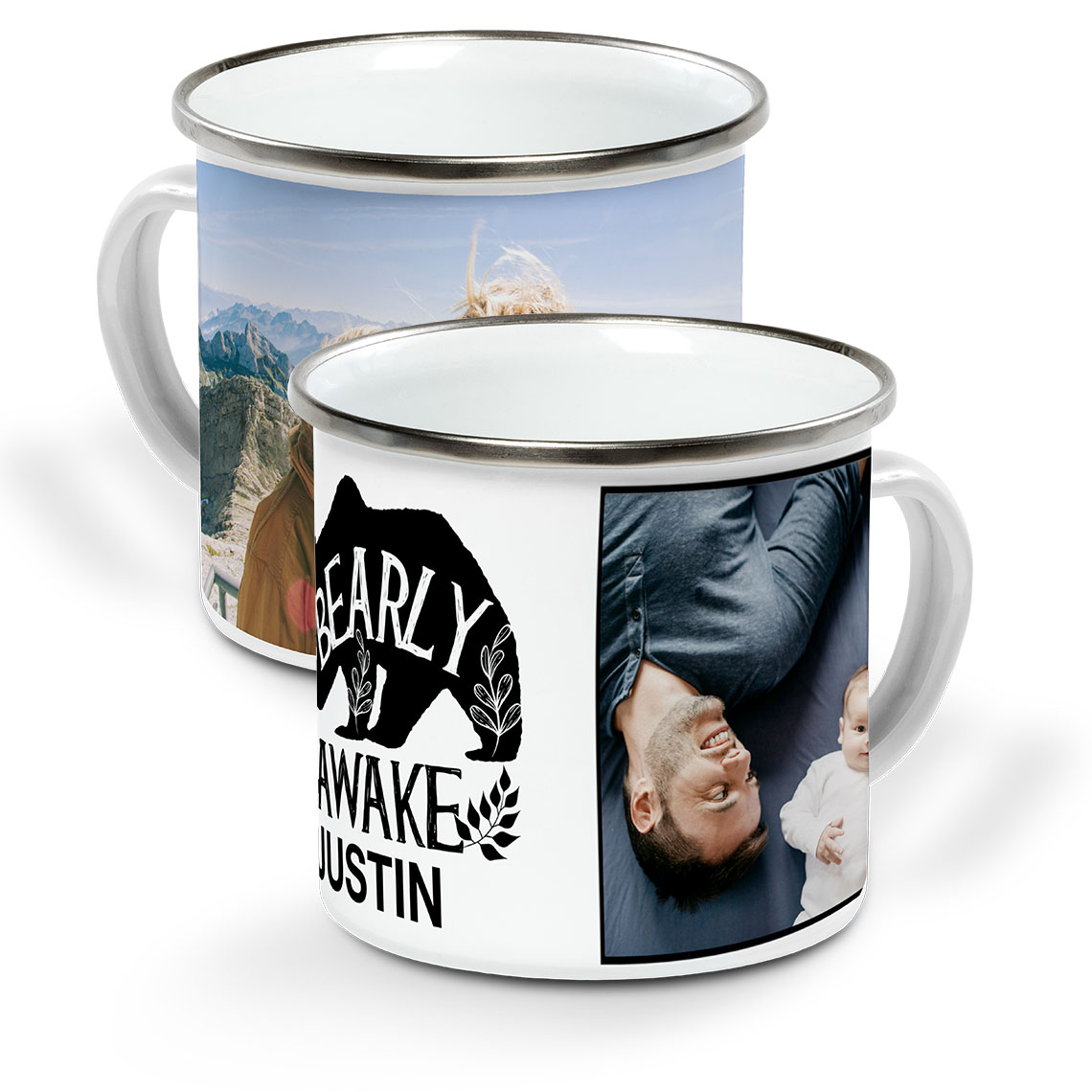 Personalised Childrens Enamel Camping Mug-Kids Cups-Custom Made Mug-Personalised