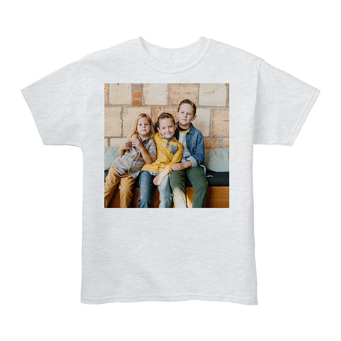 Custom Youth T-Shirt, Gray, Large | Custom Youth T-Shirt, Gray ...