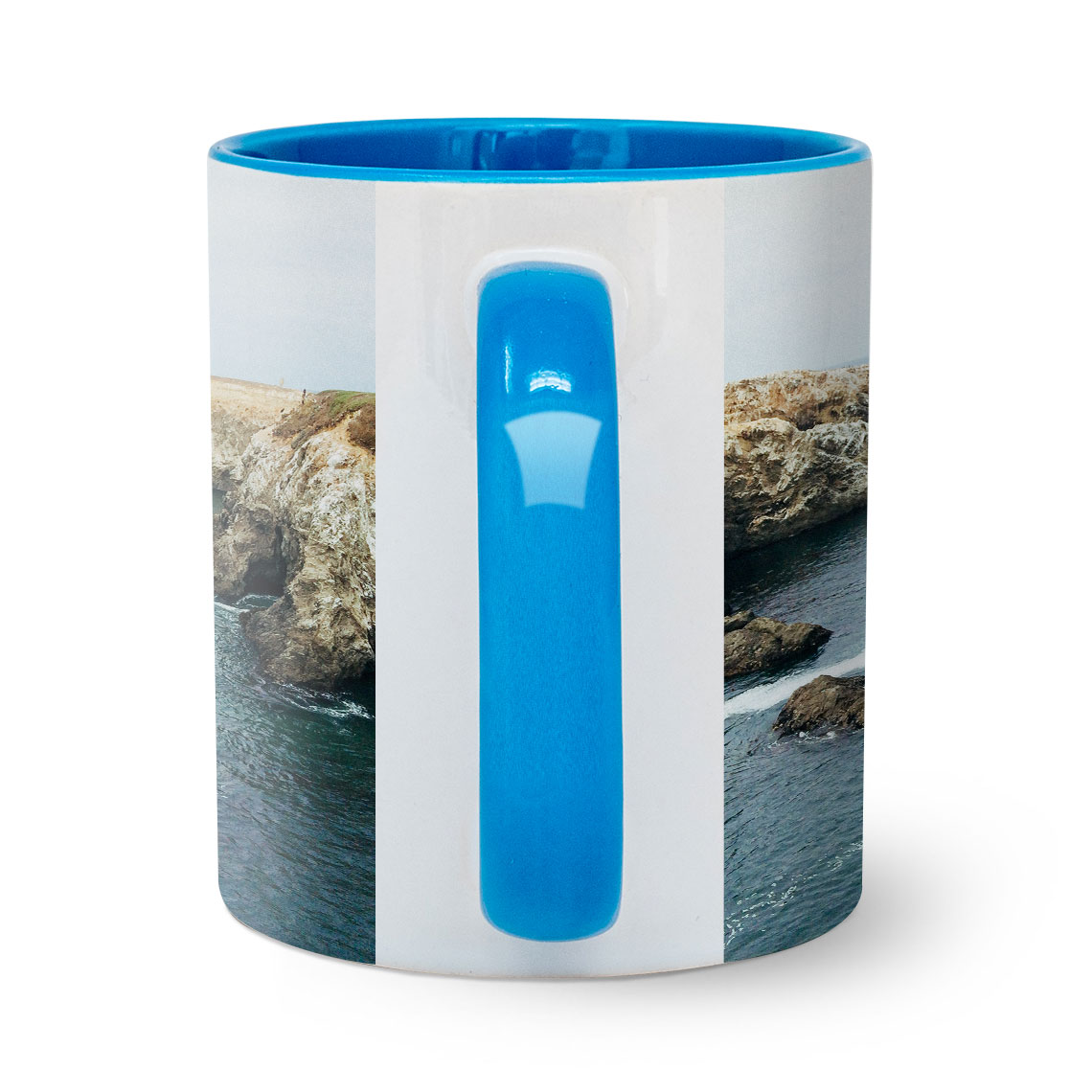 Blue Coffee Mug 11oz Blue Personalised Mug Snapfish UK