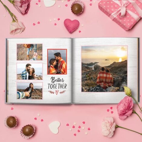 Valentine's Day themed photo book 