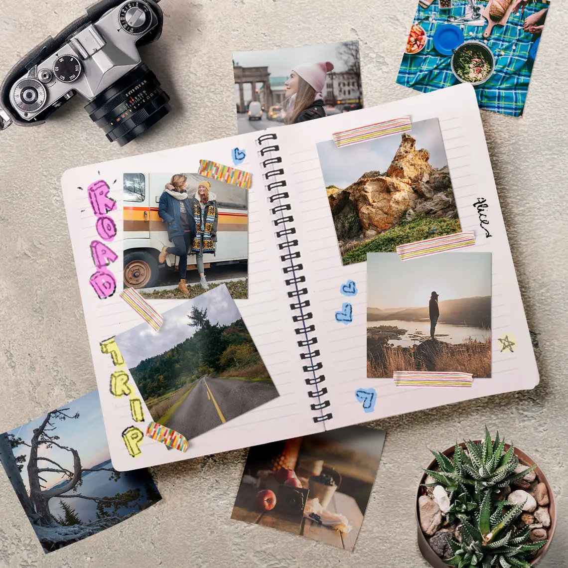 Transform your photo prints into a travel memories