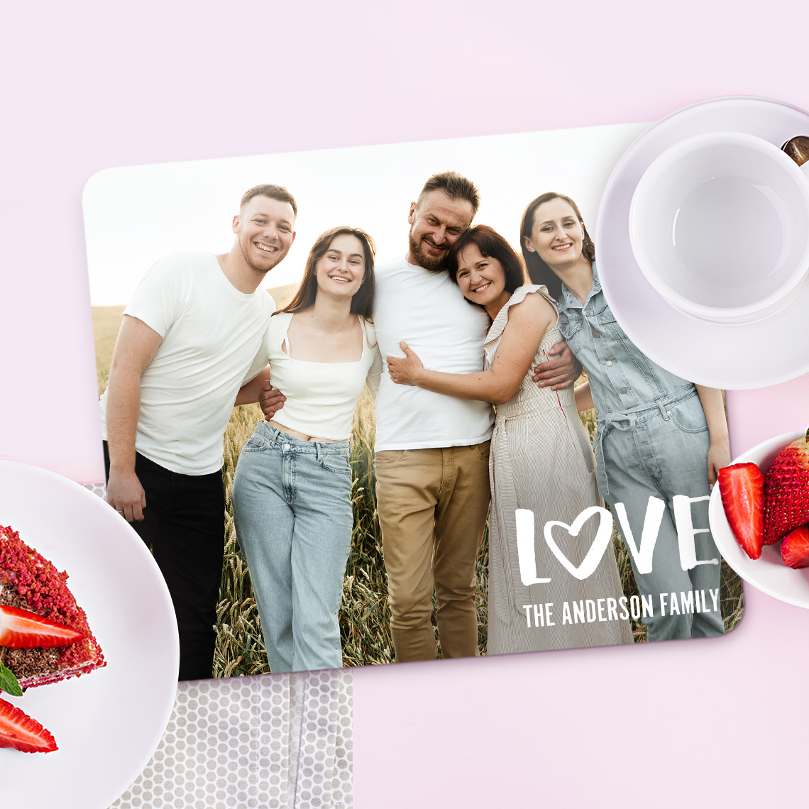 Set of 6 Photo Placemats Personalised Placemats Snapfish UK