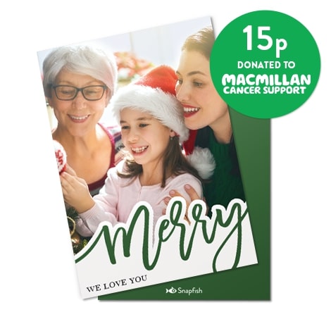 Idea of chairty in a christmas cards