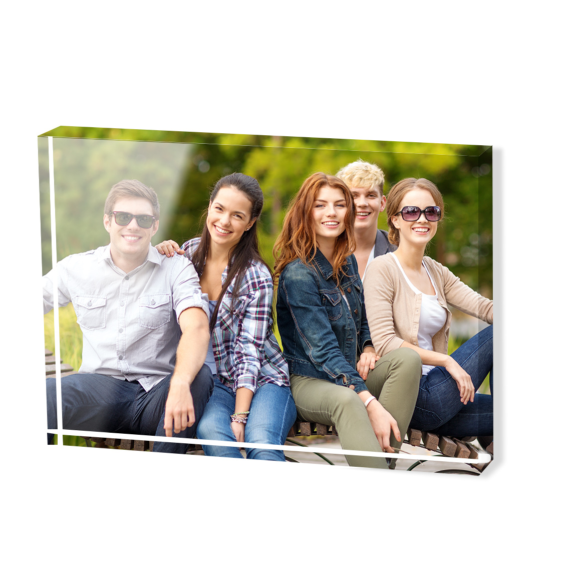 An image of Personalised A5 Acrylic Photo Block | By Truprint