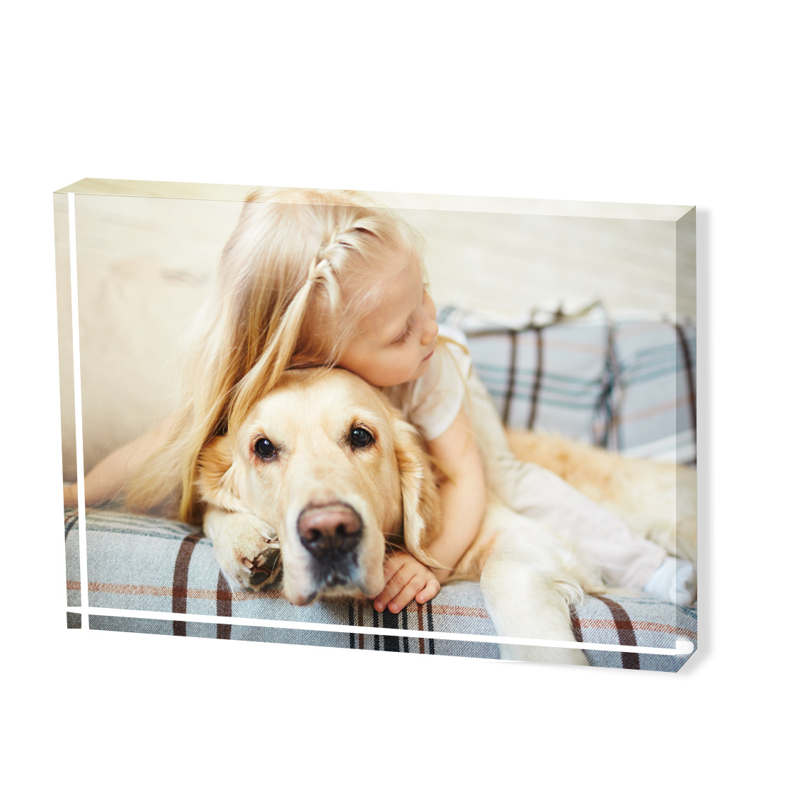 An image of Personalised A6 Acrylic Photo Block | By Truprint