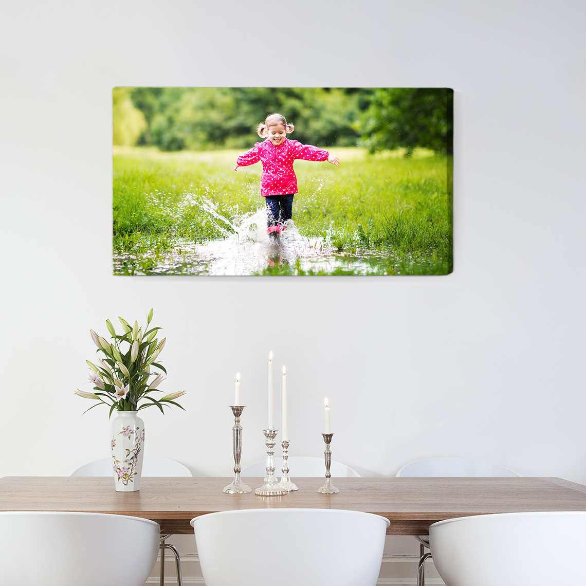 An image of Personalised 24" x 12" Premium Canvas Photo Print | By Truprint