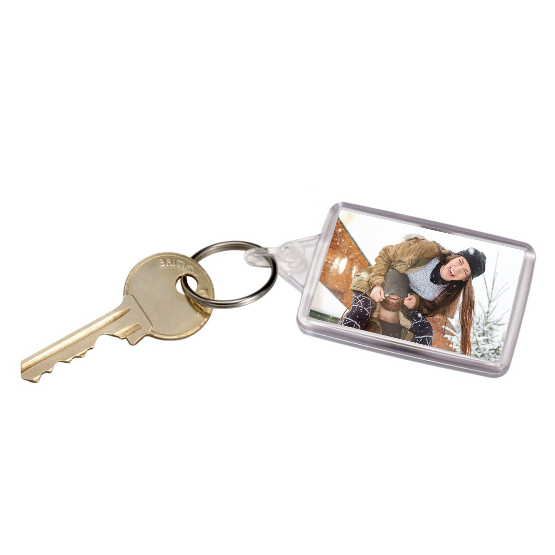 An image of Personalised Photo Keyring | 2.2" x 1.6" (5.6" x 4cm) | By Truprint