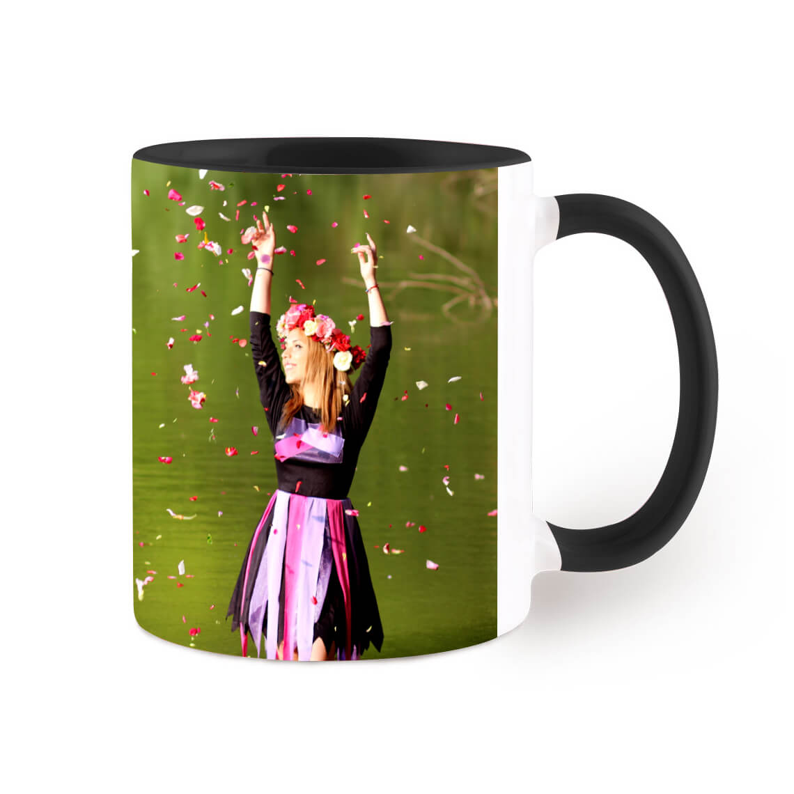 An image of Photo Mug (Black) Personalised | Black Coffee Mug 11Oz (330Ml) | By Truprint