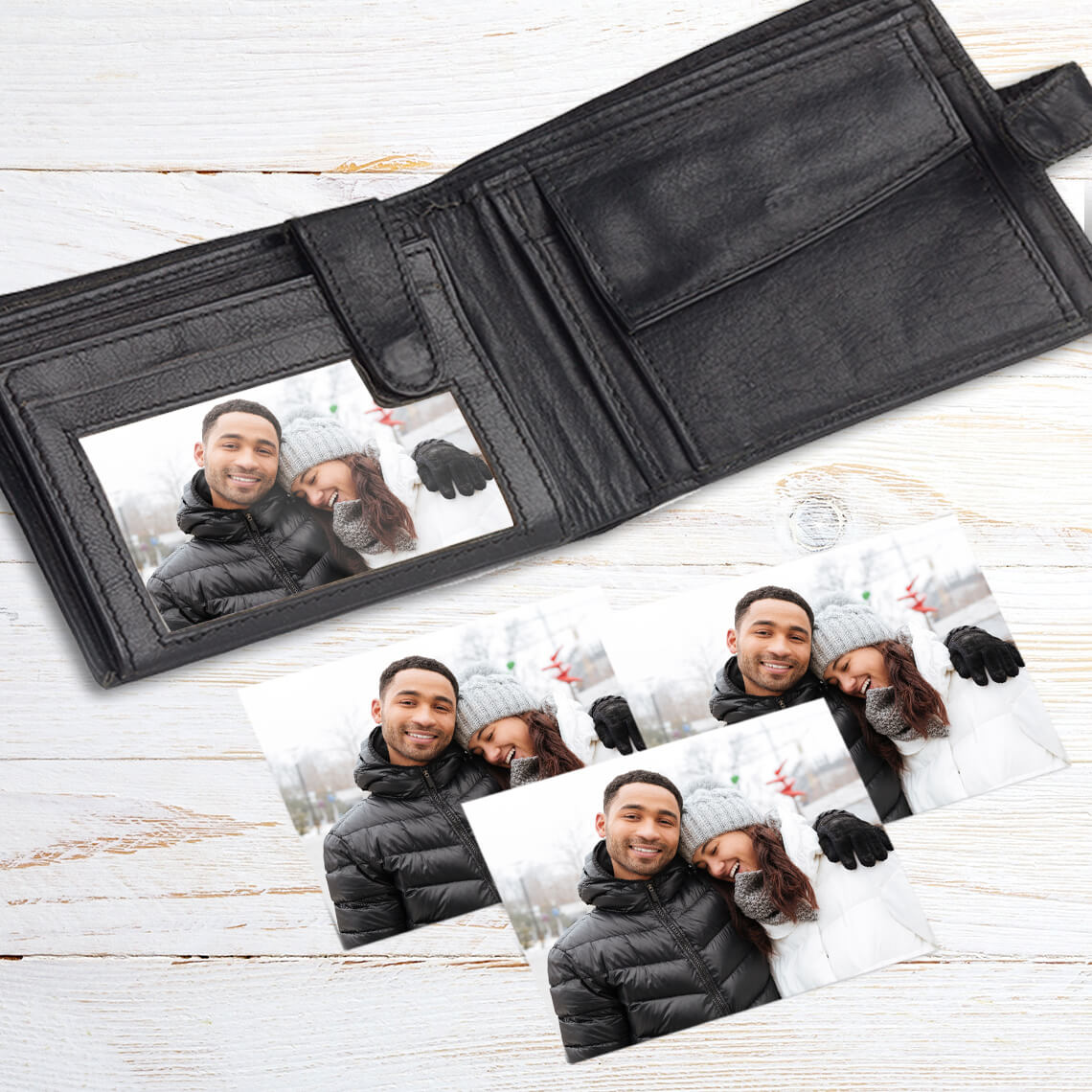 An image of Personalised Wallet Photo Prints Set Of 4 - Gloss | By Truprint